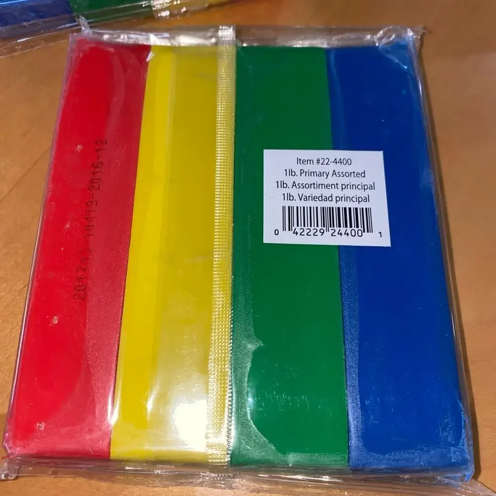4x Sargent Art Rainbow Non-Hardening Modeling Clay Plastelina Color Sticks Craft